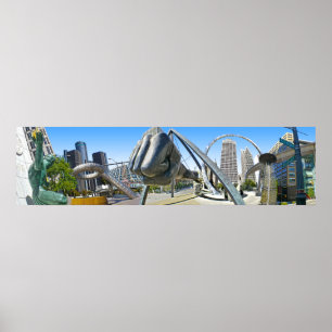 Detroit-Wandgemälde Poster