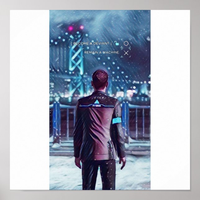 Detroit wird menschliches Design Poster (Vorne)