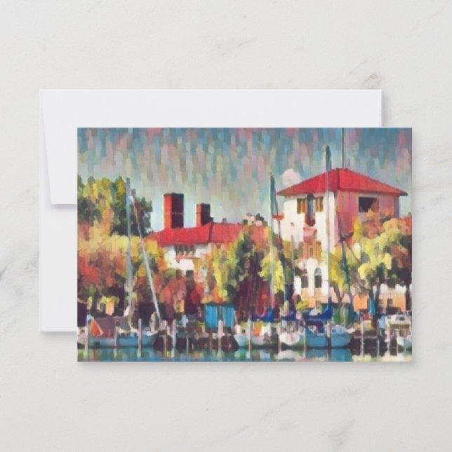 Detroit Yacht Club Lagoon Note Card Dankeskarte (Vorderseite)