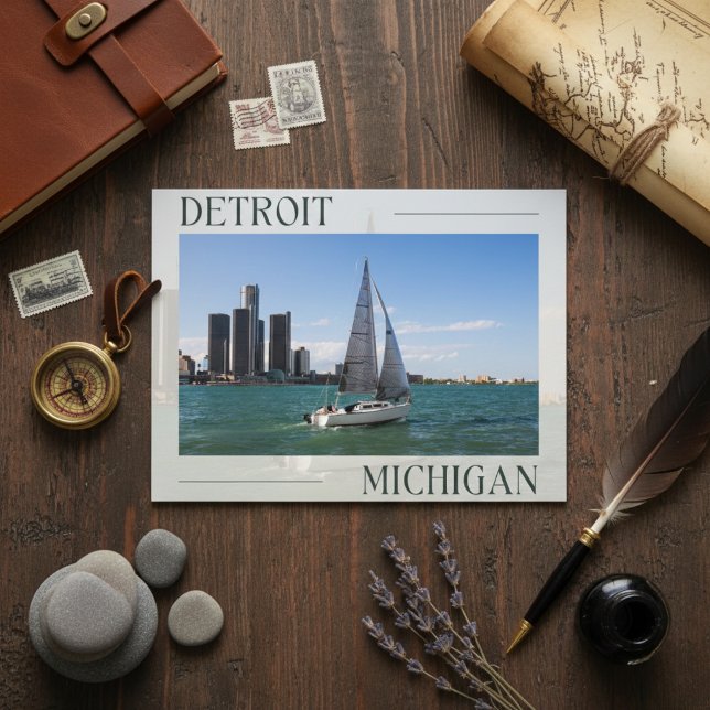 Detroit's Nautical Adventure Postcard Postkarte (Detroit's Nautical Adventure Postcard)