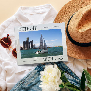 Detroits nautisches Abenteuer-Postkarte Postkarte