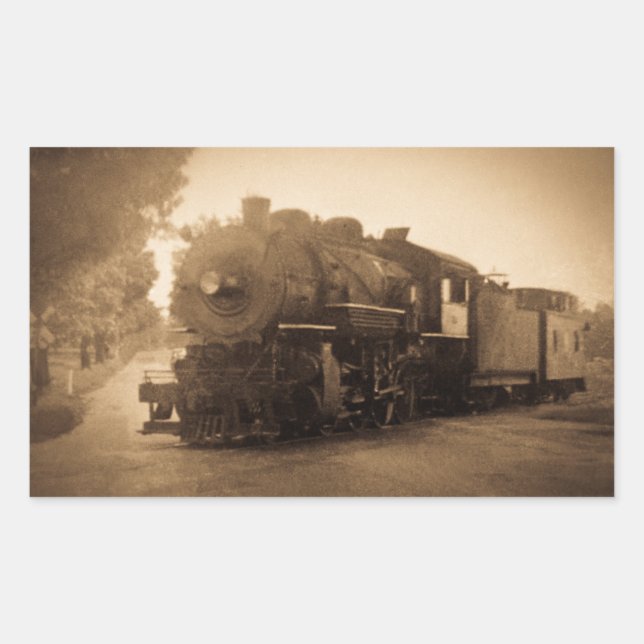 Detroitterminaleisenbahn-Motor bei Adrian MI Rechteckiger Aufkleber (Vorderseite)