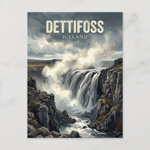 Dettifoss Island Postkarte