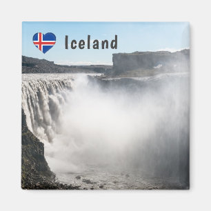 Dettifoss-Wasserfall im Vatnajokull NP - Island Magnet