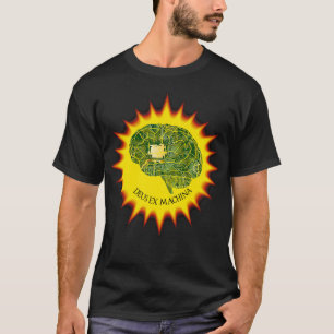 Deus Ex Machina Circuit Board Brain Sun God from T-Shirt