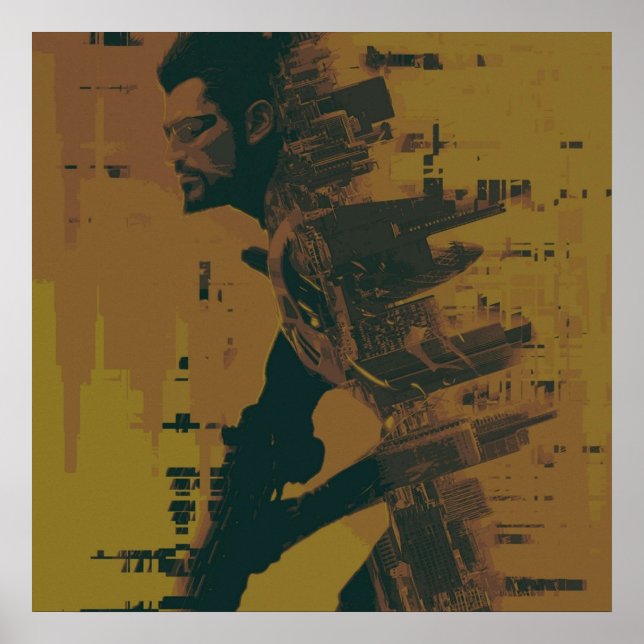 Deus Ex Mankind dividiert v2 Poster (Vorne)