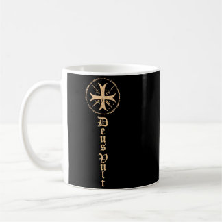 Deus Vult Knights Templar Mittelalterlicher Kreuzr Kaffeetasse
