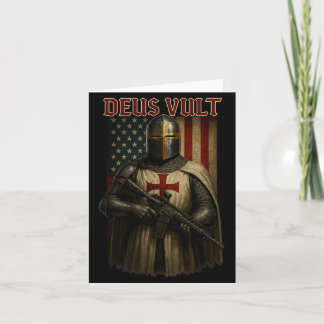 Deus Vult_ Mittelalterlicher Ritter Templer Amerik Karte