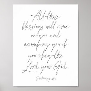 Deuteronomie 28:2 poster