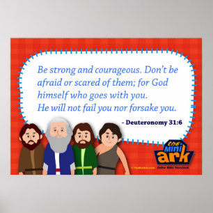 Deuteronomie 31:6 poster