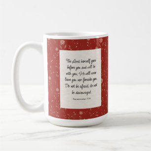Deuteronomie 31:8 Bibel Verse Bild Kaffeetasse