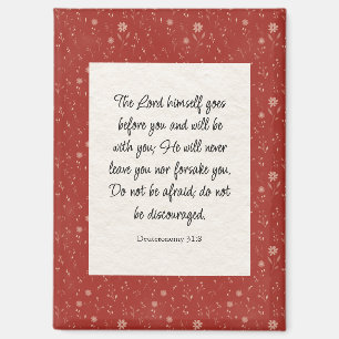 Deuteronomie 31:8 Bibel Verse Bild Magnet