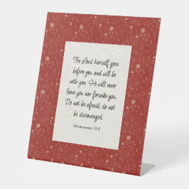 Deuteronomie 31:8 Bibel Verse Bild Sockelschild