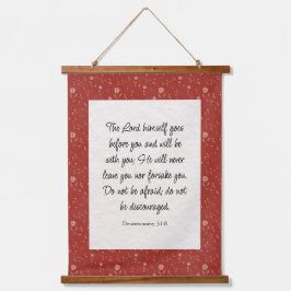 Deuteronomie 31:8 Bibel Verse Bild Wandteppich Mit Holzrahmen