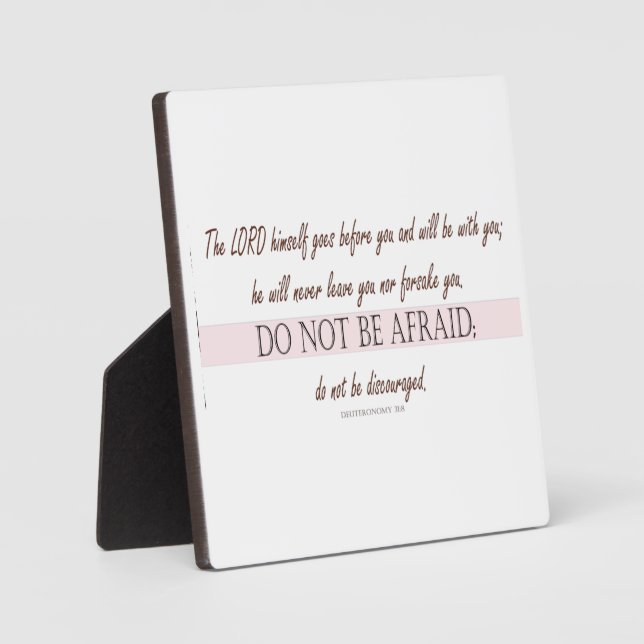 Deuteronomie 31:8 Der Herr geht vor dir Fotoplatte (Vorderseite)