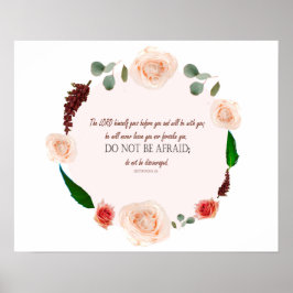 Deuteronomie 31:8 Der Herr geht vor dir Poster