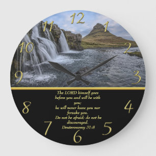 Deuteronomie 31:8 Der Herr selbst Große Wanduhr
