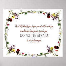 Deuteronomie 31:8, keine Angst haben, Décor Poster
