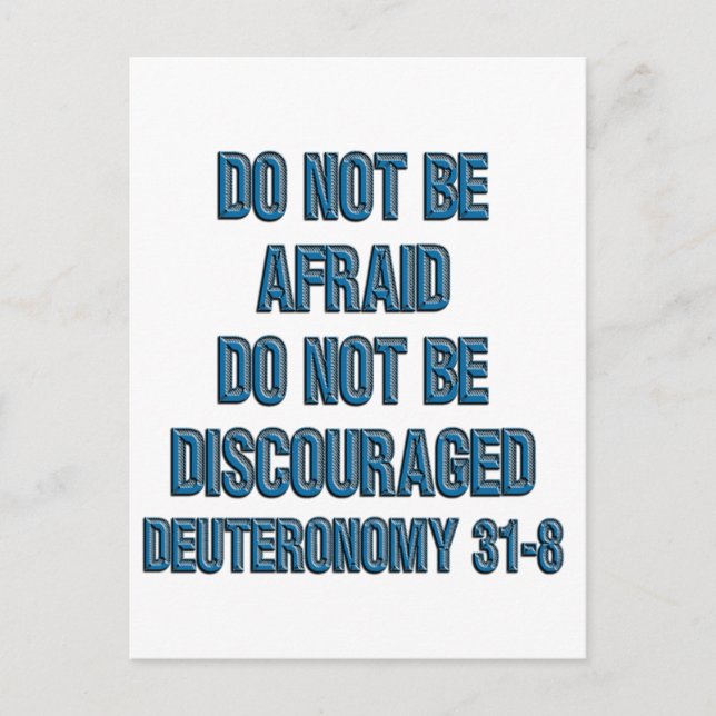 Deuteronomie 31:8 postkarte (Vorderseite)