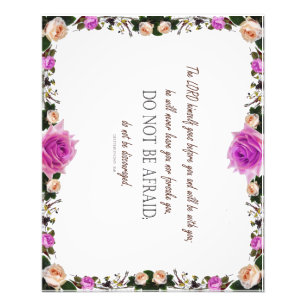 Deuteronomie 31, keine Angst haben, Fotodruck