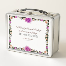 Deuteronomie 31, keine Angst haben, Metall Brotdose