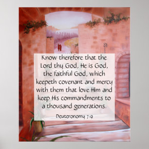 Deuteronomie 7:9 poster