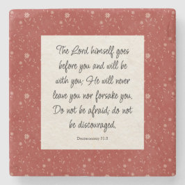 Deuteronomy 31:8 Bible Verse Image Paper Napkin Steinuntersetzer