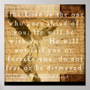 Deuteronomy 31:8 poster