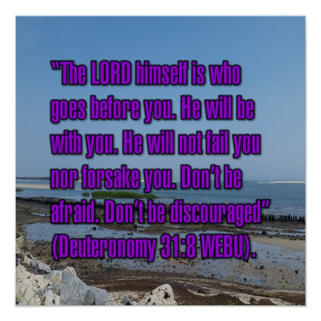 Deuteronomy 31:8 WEBU Poster (Vorderseite)