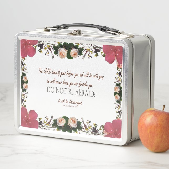 Deuteronomy 31, Do not be afraid Metall Brotdose (Beispiel)