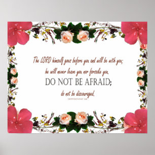 Deuteronomy 31, Do not be afraid Poster