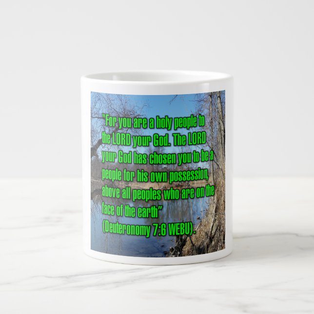 Deuteronomy 7:6 WEBU  Mug Jumbo-Tasse (Vorderseite)