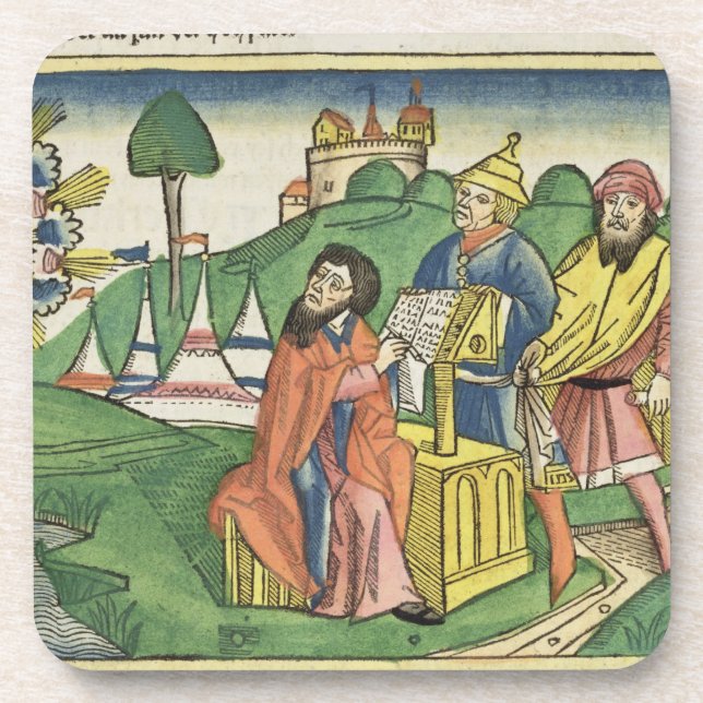 Deuteronomy: Frontispiz, in dem Gott das L macht Getränkeuntersetzer (Vorderseite)