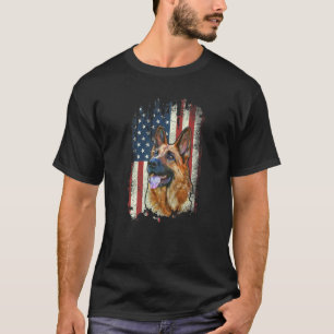 Deutsch Amerikanische Flagge Patriotischer Deutsch T-Shirt