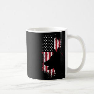 Deutsch Amerikanischer Flagge Hund Shirt USA Patri Kaffeetasse