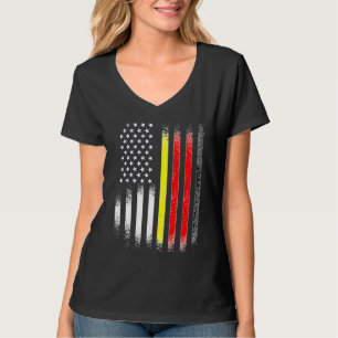 Deutsch-amerikanischer Patriot Gewachsenes Land US T-Shirt