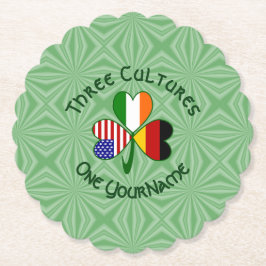 Deutsch-Amerikanisches Kleeblatt Personalisiert Untersetzer