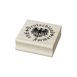 Deutsch/Deutschland Fell-immer/Schwarzer Adler Gummistempel