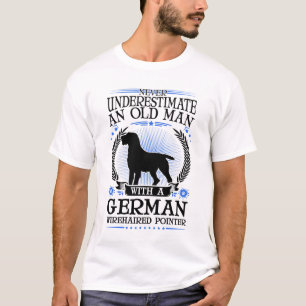 Deutsch Drahthaar Alter Mann deutsches Drahthaar T-Shirt