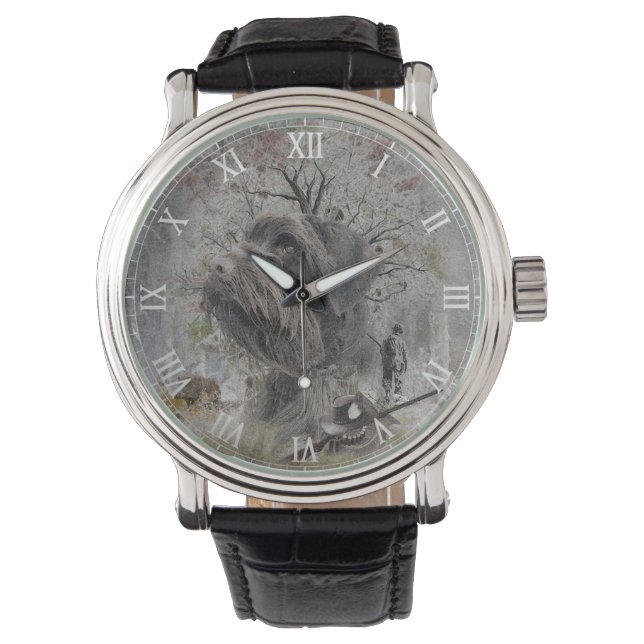 Deutsch-Drahthaar Armbanduhr (Vorderseite)