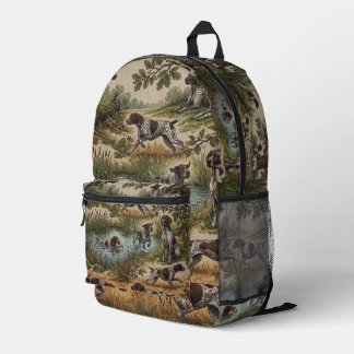 Deutsch Drahthaar Bedruckter Rucksack