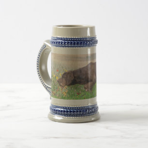 Deutsch Drahthaar Bierglas