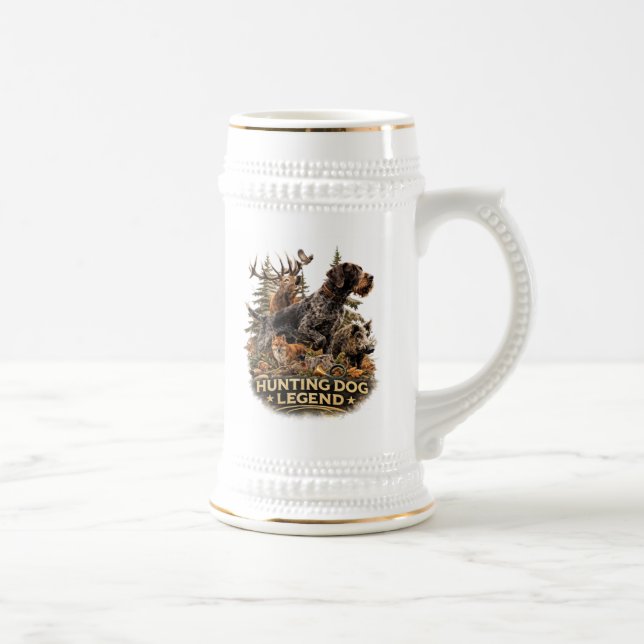 Deutsch Drahthaar Bierglas (Rechts)
