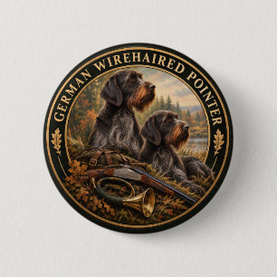 Deutsch Drahthaar Button
