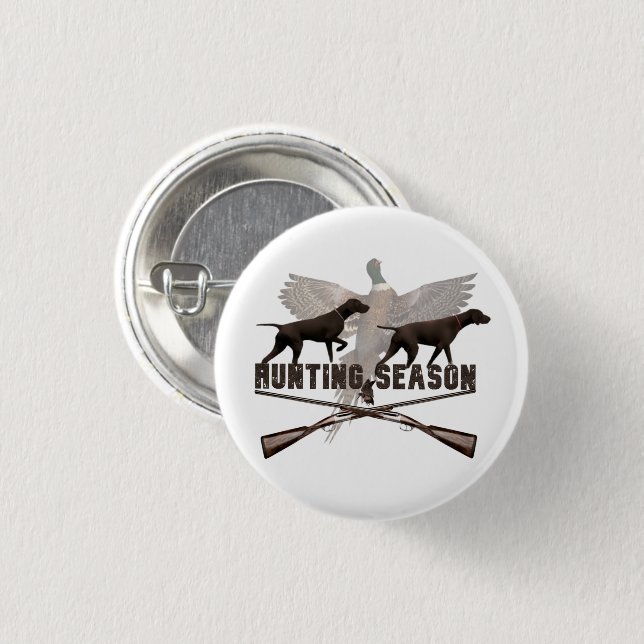 Deutsch Drahthaar Button (Vorne & Hinten)