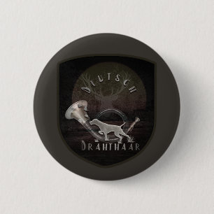 Deutsch-Drahthaar Button