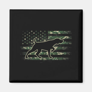 Deutsch Drahthaar Camo Amerikanische Flagge USA Magnet