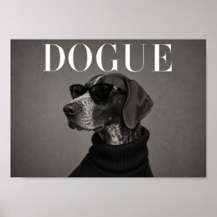 Deutsch Drahthaar Chic Mode Hund Kunst Pr Poster