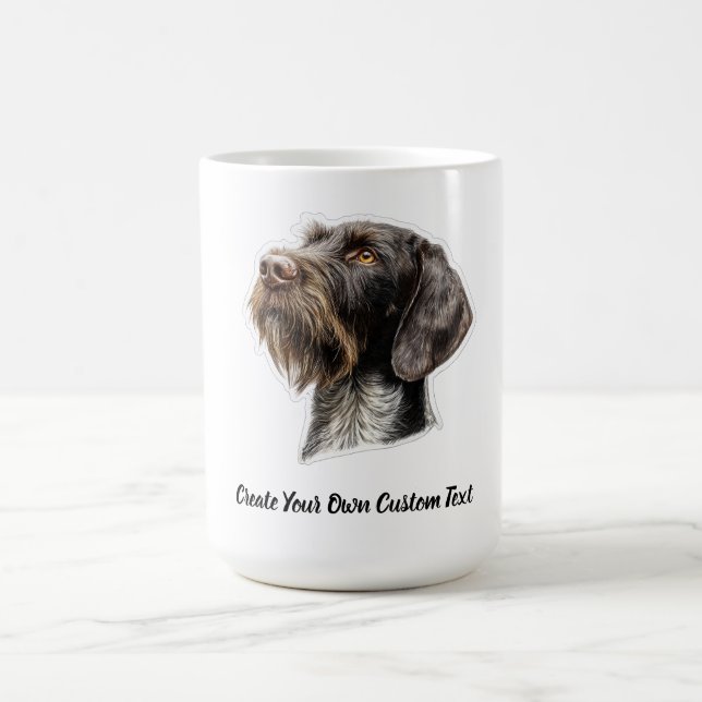 Deutsch Drahthaar Erstellen Sie Ihren eigenen Text Kaffeetasse (Mittel)
