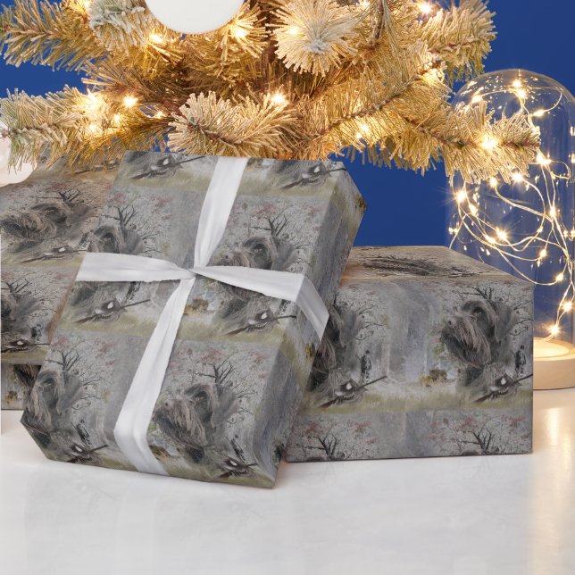 Deutsch Drahthaar Geschenkpapier (Feiertage)